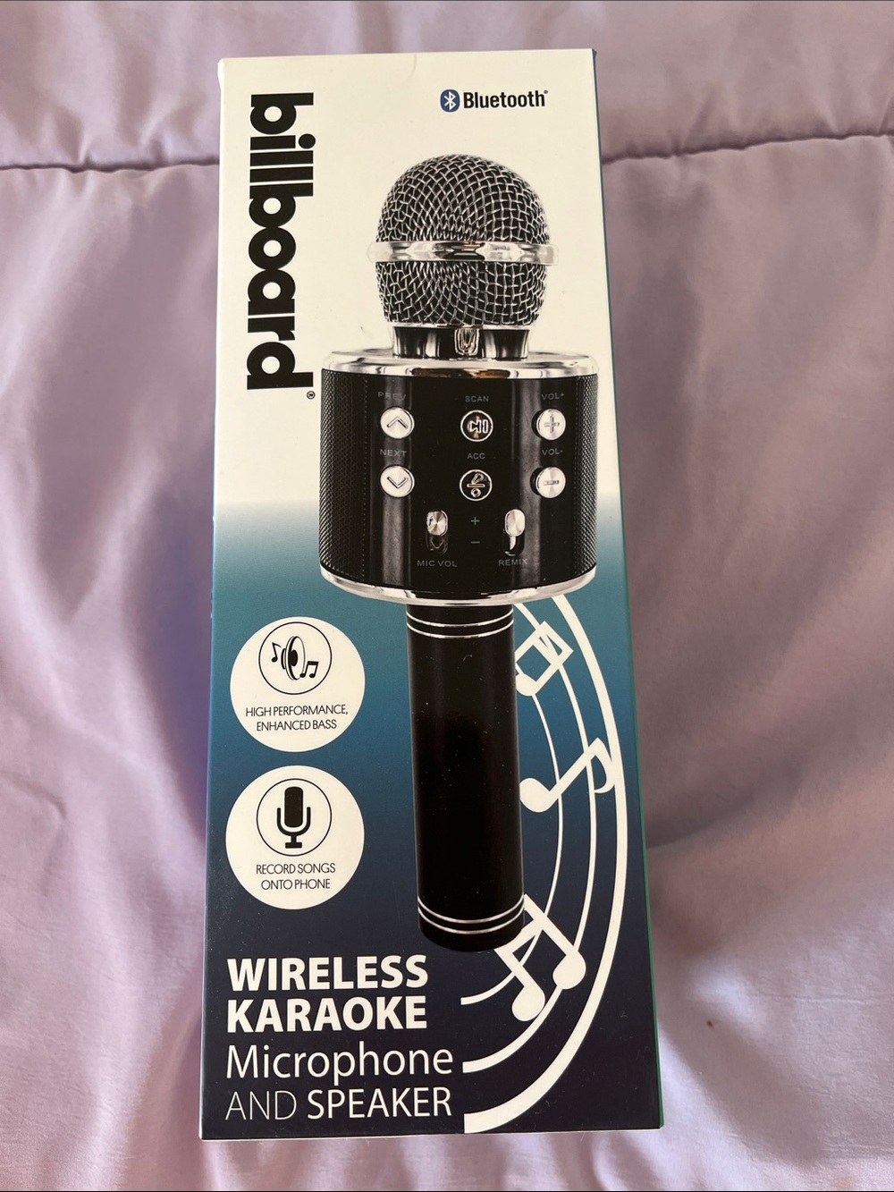 Billboard Wireless Karaoke Microphone and Speaker - New in box